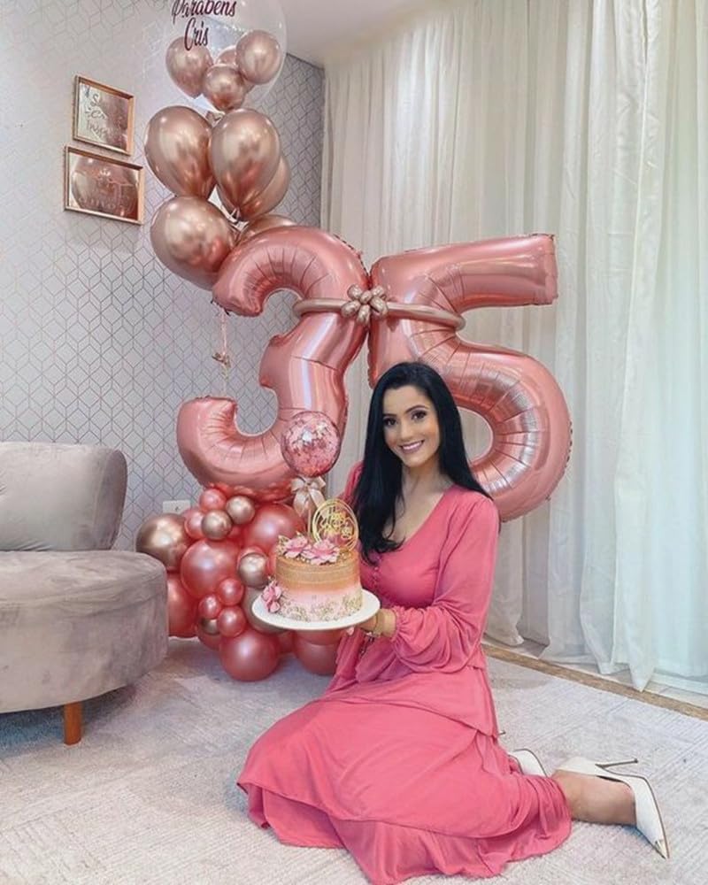 Numbers Balloon - 40 Inch Large Pastel Pink 3 for Three Year Old Birthday Decor | Party Decorations