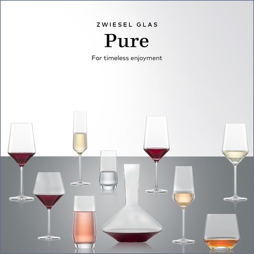ZWIESEL GLAS Pure Cabernet Red Wine Glass (Set of 4), Graceful Wine Glasses for Red Wine, Dishwasher-Safe Tritan Crystal Glasses, Made in Germany (19 Ounce)