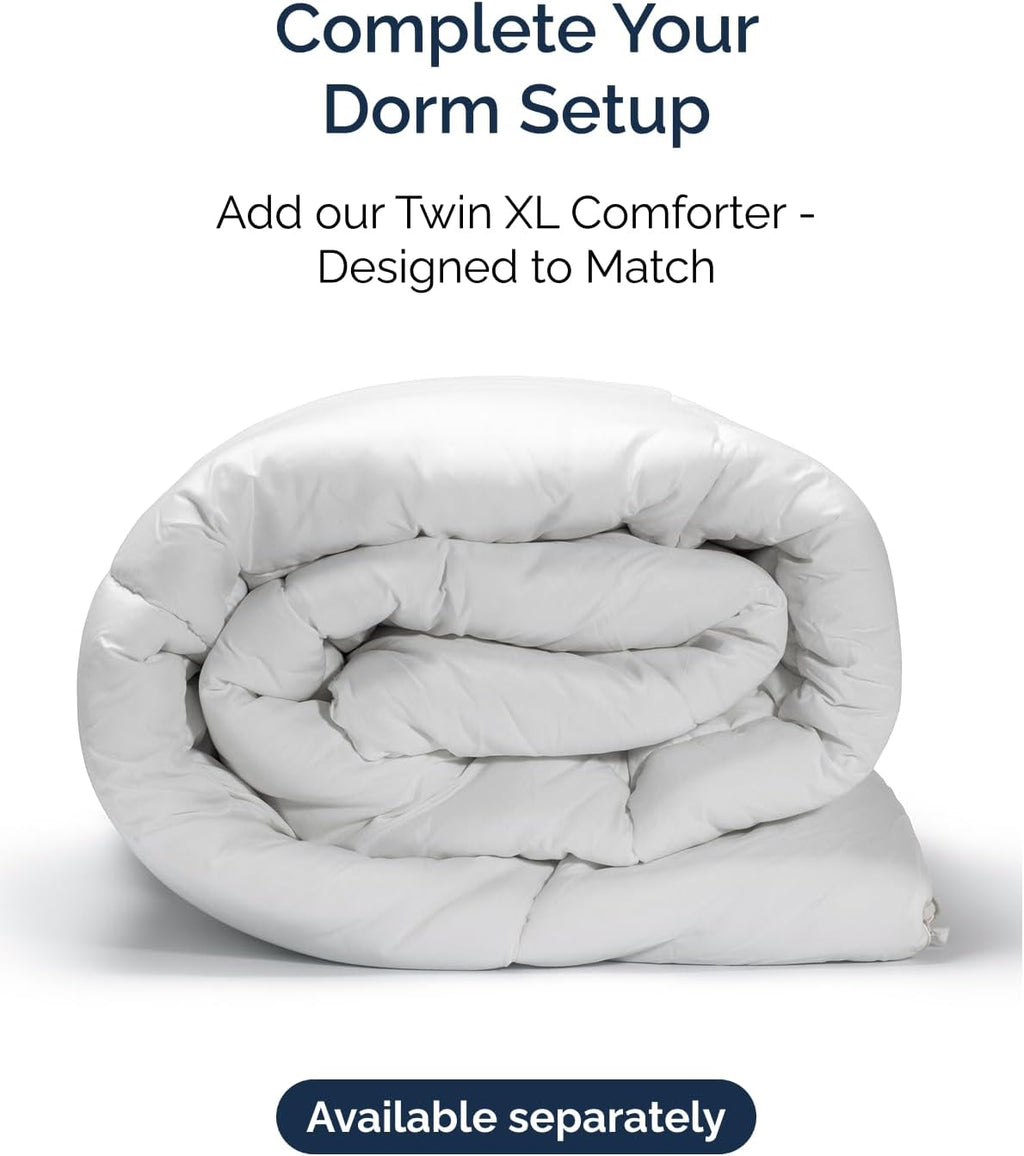 Comfy Twin Size 3-Piece Sheet Set | Breathable & Cooling Hotel Luxury Bedding - Ultra-Soft, Deep Pockets, Off White