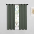 NICETOWN Blackout Curtain Panels - Dark Mallard Thermal Insulated Drapes | 29 x 40 Inches, 1 Pair for Small Windows