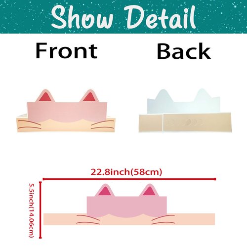 Cat Dollhouse Birthday Party Favors- 18 Favors Bags and 18 Paper Crowns Headbands Party Favors