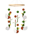 Sonwyoung Mallard Duck Baby Mobile for Crib Nursery Felt Wooden Wild Mallard Duck Hanging Decor for Infant Mobile Crib Newborn Gift for Boys Girls Stuff Neutral