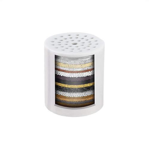 Shower Head Water Filter Replacement For The Feels Like Om Showerhead - High Pressure Shower Heads Replacement For Smooth Hair & Skin - Replacement Cartridge Fits the Om-3 Filtered Shower Head