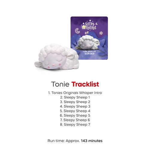 Tonies Sleepy Friends: Lullaby Melodies with Sleepy Sheep Audio Play Character