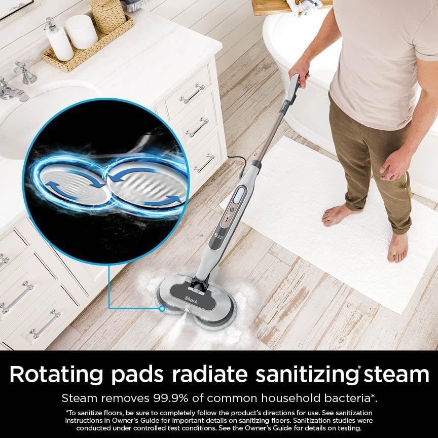 Shark S8201 Steam Mop - All-in-One Hard Floor Cleaner with Steam Blaster & LED Headlights - Bronze