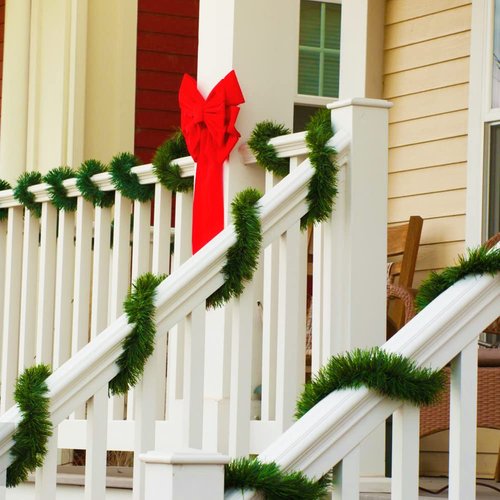 Christmas Garland - 54FT Christmas Garlands Set Artificial Green Plant Garland for Festival Wedding Party Hotel Shopping Mall Staircase Fireplace Decoration(Christmas Decoratins/Gifts)