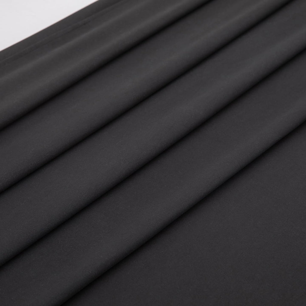 Twin Flat Sheet Only，66x96Inch Black - Ultra Soft Breathable Brushed Microfiber Top Sheet - Hotel Quality & Wrinkle-Free - Shrinkage, Fade Resistant - Easy Care Twin Sheets