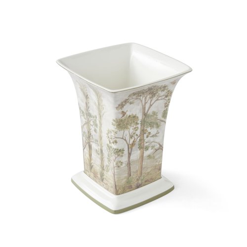 Spode Kit Kemp Tall Trees 8" Vase | Enchanted Forest Design | Porcelain | Dishwasher Safe | Elevate Your Home Decor | Displaying Fresh and Artificial Flowers | Ideal Gift for Nature-Inspired Spaces
