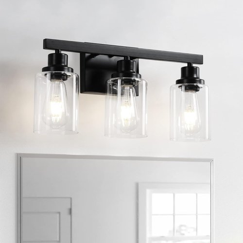 Clear Glass Shade Replacement Shade DIKAIDA 1 Pack, High Transmittance Cylinder Glass Lampshade Covers for Vanity lighting Fixtures Table Lamp Floor Lamp Chandelier Pendant Light