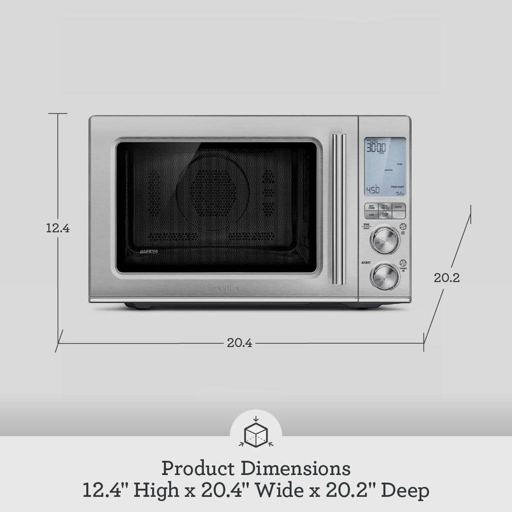 Breville Combi Wave 3-in-1 Microwave - Air Fryer & Convection Oven in Brushed Stainless Steel