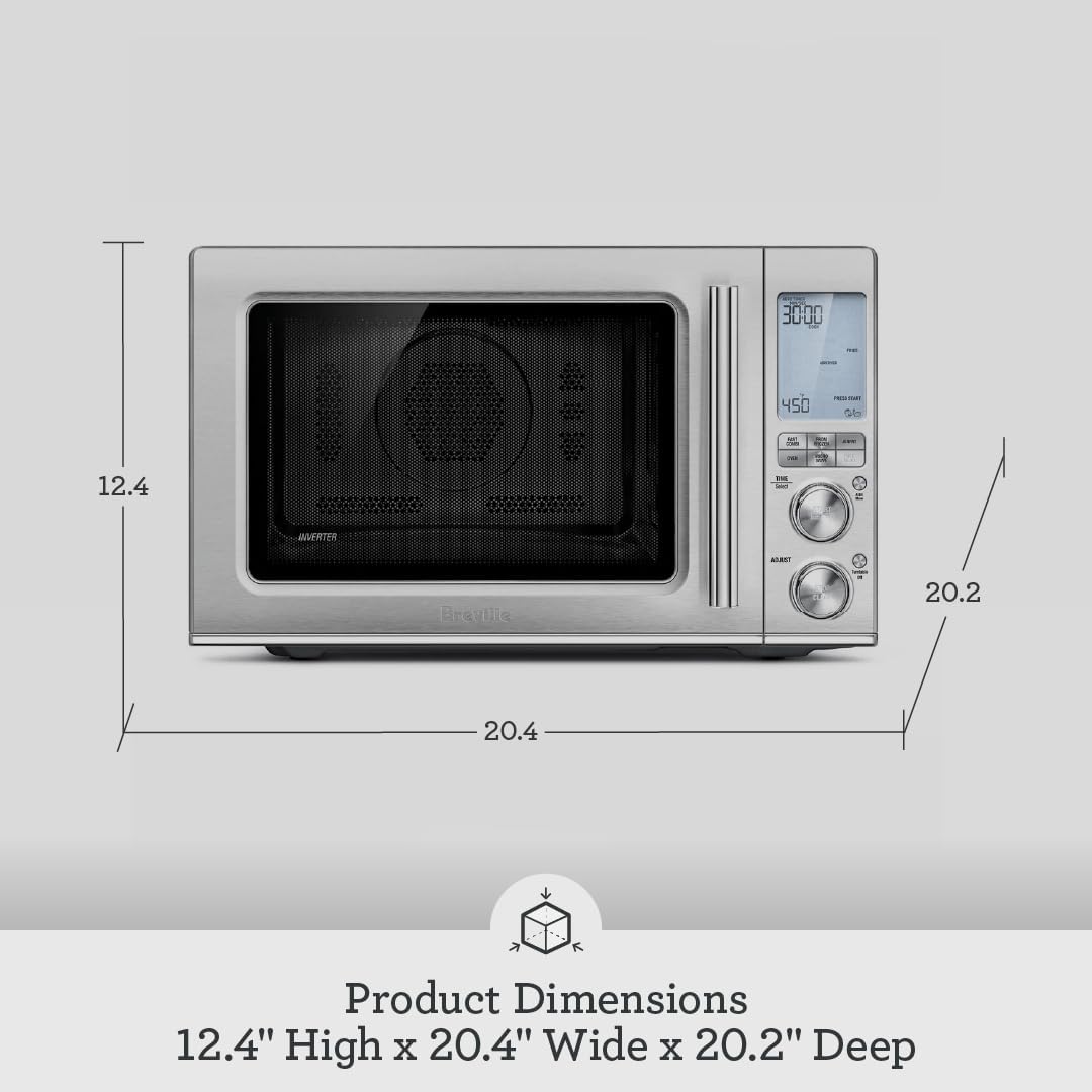 Breville Combi Wave 3-in-1 Microwave - Air Fryer & Convection Oven in Brushed Stainless Steel