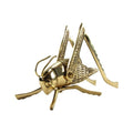 Solid Brass Lucky Cricket Rustic Fireplace Hearth/Mantle Decor