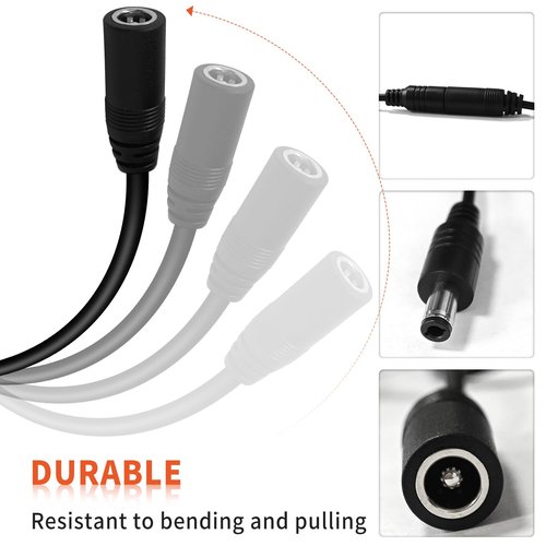 10FT Extension Cable for Philips Hue Play Light Bar Compatible with 7820430U7 440400980001 S020XM2400083 046677570552 Smart Light Bulb Accessory LED Strip Power Cord 3 Packs