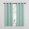 NICETOWN Blackout Curtain Panels - Thermal Insulated Grommet Drapes | Aqua, 34 x 54 Inches, One Pair
