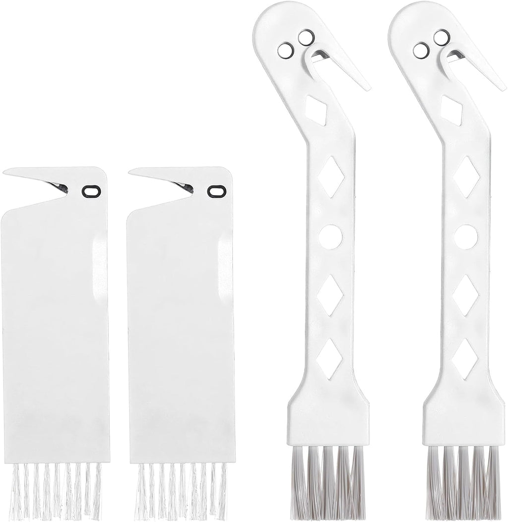 Skiennix Handheld Vacuum Brush Cleaner - 2-in-1 Universal Roller Tool for Robot Vacuums | White - 4 PCS Set