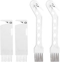 Skiennix Handheld Vacuum Brush Cleaner - 2-in-1 Universal Roller Tool for Robot Vacuums | White - 4 PCS Set
