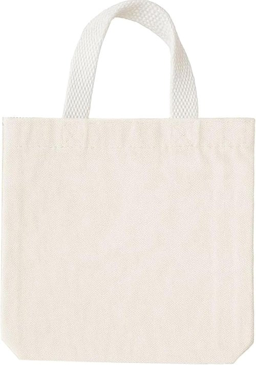 GiftExpress 26 Pack Canvas Tote Bags - Reusable Small 8" x 8" Natural Color Bags for Crafts & Goody Bags