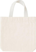 GiftExpress 26 Pack Canvas Tote Bags - Reusable Small 8" x 8" Natural Color Bags for Crafts & Goody Bags