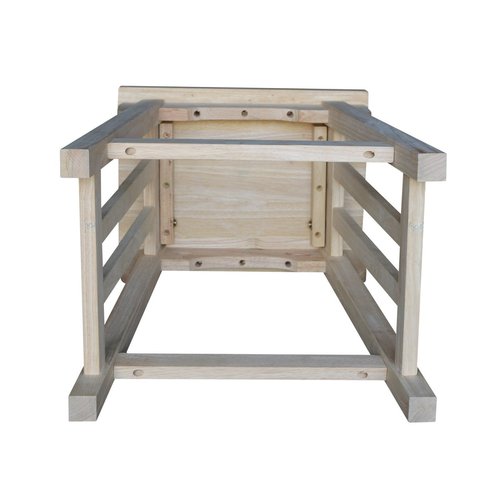 International Concepts 24-Inch Mission Counter Height Stool, Unfinished