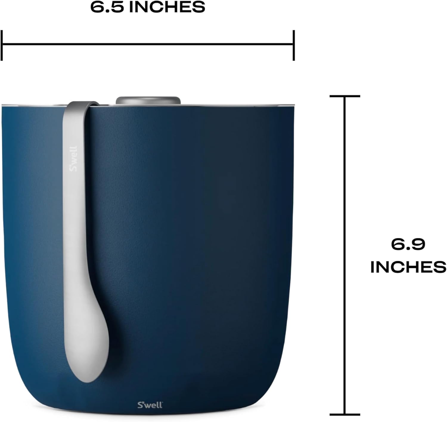 S'well Ice Bucket with Tongs, 68oz, Azurite