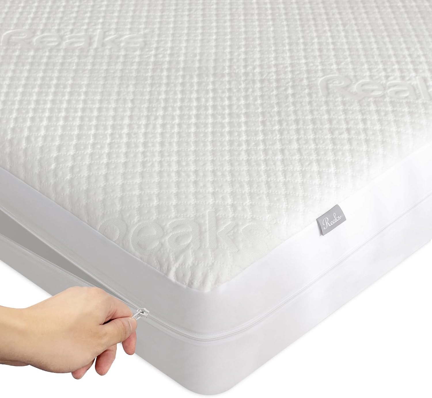 Queen Size Mattress Protector - 100% Waterproof Zippered Cover | Soft, Cooling & Noiseless Encasement for 10-12" Deep Mattresses