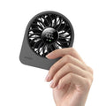 Aecooly Mini Portable Desk Fan, Small Enough to Hold USB Fan, 4 Speeds Quiet Rechargeable [10H Max Cooling Time], 180° Adjustable Battery Powered Personal for Travel, Office, Gifts for Women -Black