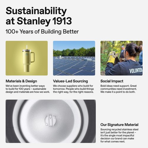 STANLEY Quencher H2.0 Tumbler with Handle and Straw 40 oz | Flowstate 3-Position Lid | Cup Holder Compatible for Travel | Insulated Stainless Steel Cup | BPA-Free | Mist