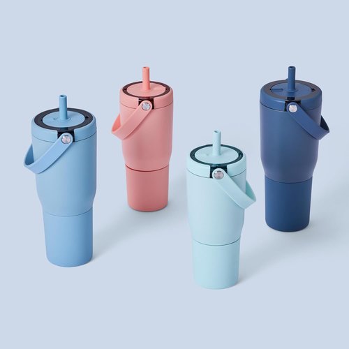 BrüMate Resa 35oz Travel Tumbler - 100% Leakproof with Handle & Straw | Durable Stainless Steel | Dark Aura