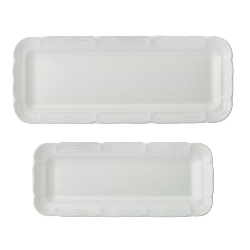 Mikasa French Countryside Bread Tray Serving Platters, Set of 2, 12 Inch and 15 Inch