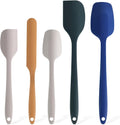Skiennix Premium 5-Piece Silicone Spatula Set - 446°F Heat Resistant for Nonstick Cookware & Baking