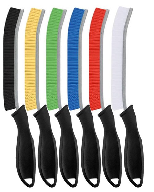 SXhyf Cleaning Brush - Hard Bristle Crevice Cleaning Brush, Multifunctional Gap Scrub Brush, Home Essentials, Bathroom Cleaner Tools for Household Use, Kitchen, Window, Faucet(S1110SE) (6, Multicolor)