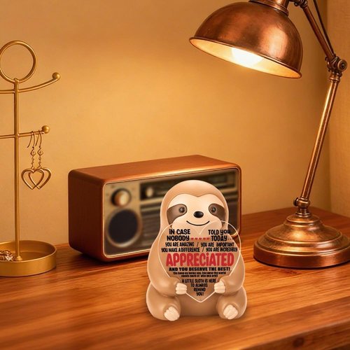 FOKCBOCM Sloth Figurine | Inspirational Gift for Friends & Teachers | Collectible Reminder - DSZX13