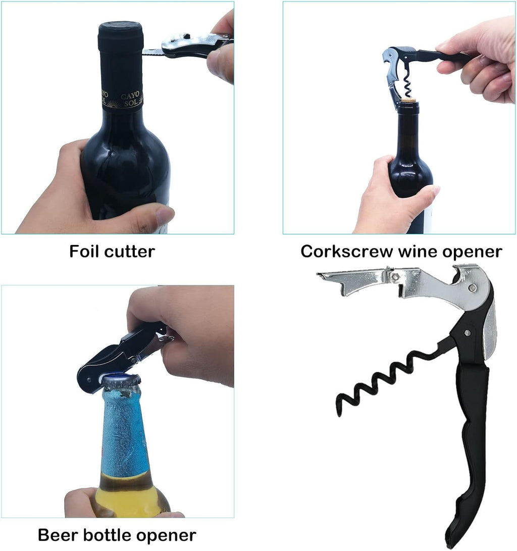 Otstar Jar Opener for Seniors - Multi-Function Non-Slip Grip & Corkscrew Tool | Ideal for Weak Hands