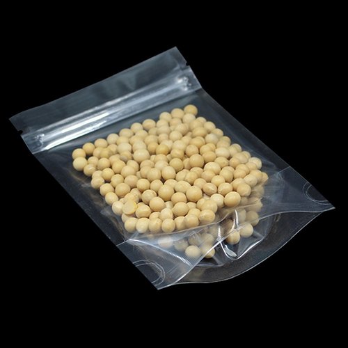 PABCK 500 Pcs 14x20cm (5.5x7.9 inch) Clear Resealable Stand Up Bags Heat Seal Zipper Lock Leakproof Reusable Storage Pouches for Zip Food Storage Lock Packaging with Tear Notches