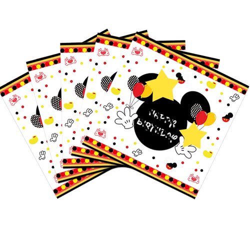 117 Pcs Red Cartoon 1st Birthday Party Decorations - Boy One Plates Napkins Cups Tablecloths Banner for Baby Shower Boys 1st Birthday Party Decorations Supplies - 20 Guests