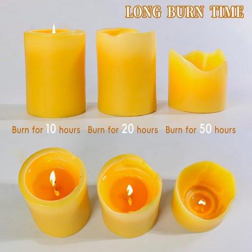 UGBEM 1 Packs 3" x 4" Natural Beeswax Pillar Candles,60 Hours Long Burning Emergency Candles 100% Pure Beeswax Candle,Blessed Bees Wax Candles for Home Room Paryer Parties,Smokeless & Dripless