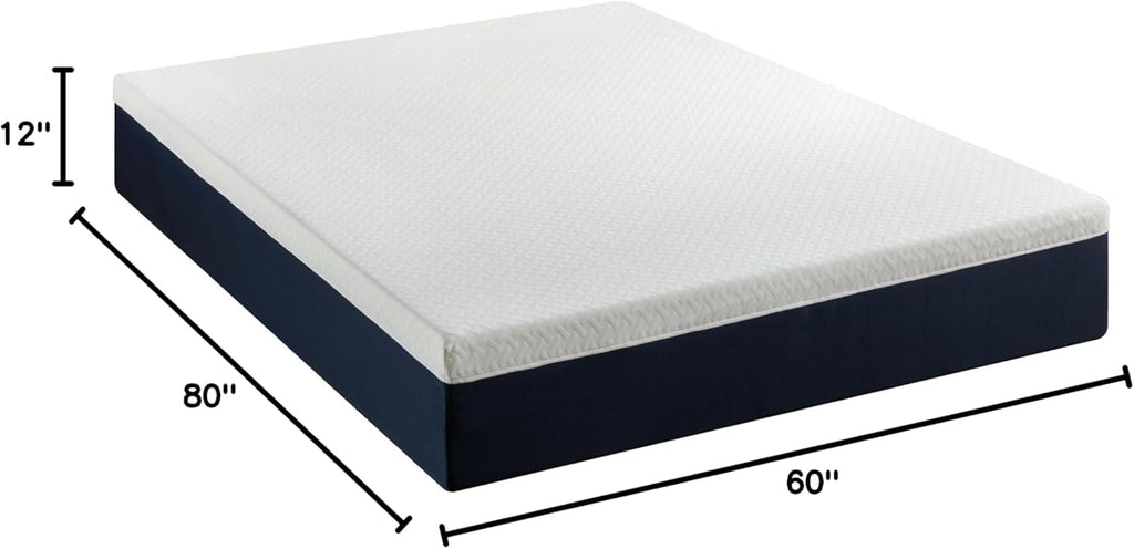 Zinus 12 Inch Queen Hybrid Mattress - Cooling Comfort, Medium Firm, Fiberglass Free, Certified Safe Foams