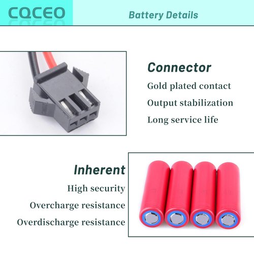 CQCEO 3400mAh Vacuum Cleaner Battery for Ecovacs Deebot N79 N79S N95 DN622 and for Eufy RoboVac 11 11S 15C 15T 12 25C 30 35C, for Goovi F007C D380 for Amarey A800 A900 for Coredy R300 R500