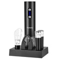 Electric Opener Set With Base, Accessories Including Rechargeable Corkscrew, Aerator, Stoppers and Foil Cutter - Perfect Gifts for Wine Lovers