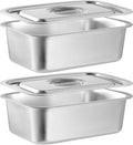 Skiennix 4-Inch Extra Deep Lasagna Baking Pan - 304 Stainless Steel with Lid, 8.7x12.6 Inch | Perfect for Casseroles and Roasting