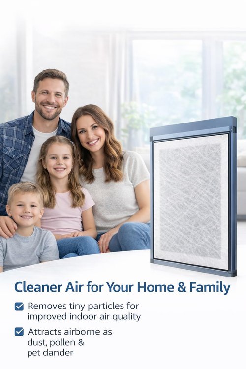 Fast-Shipped-Filters 3 Pack 20x25 Replacement Filter Pads Compatible with Dynamic Electronic Air Cleaner – Polarized Electrostatic Whole House HVAC Furnace Air Cleaner Filters – Made in USA White