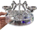 Skiennix Acrylic Crystal Ball Display Stand - Transparent Glass Holder for 7 Sphere Ornaments