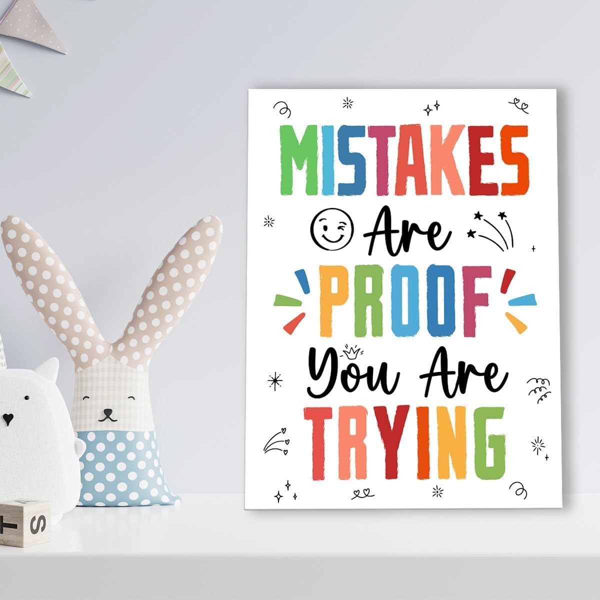 Regine Switzerland Motivational Canvas Wall Art - Inspirational Mental Health Decor for Classroom & Office