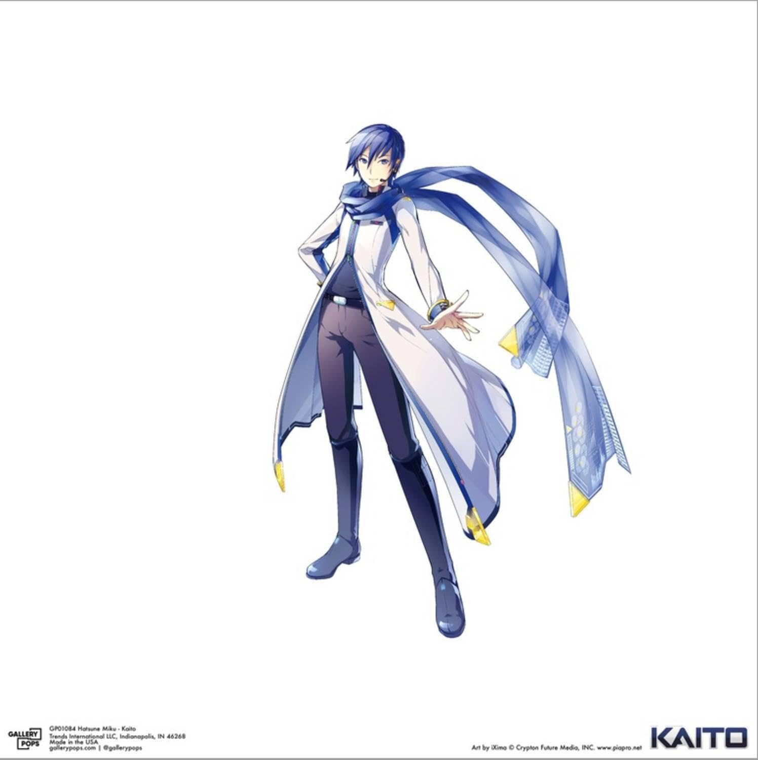 Trends International Gallery Pops Hatsune Miku - Kaito Canvas Wall Art Wall Poster, 12.00" x 12.00", Stretched Canvas