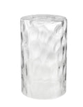 Aspen Creative 23527-63-1, Clear Hammered Glass Shade For Lighting Fixture/Vanity Light/Wall Light/Pendant, Size: 3-3/4" D x 5-3/4" H, 1 Pack