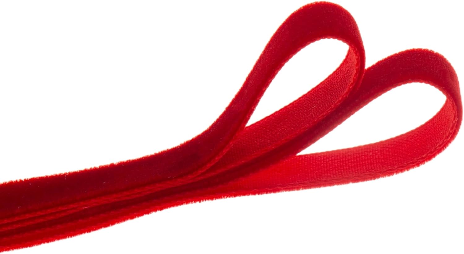 QIANF Vintage Red Velvet Ribbon - 3/8 Inch Wide | 25 Yards for Crafting and Gift Wrapping