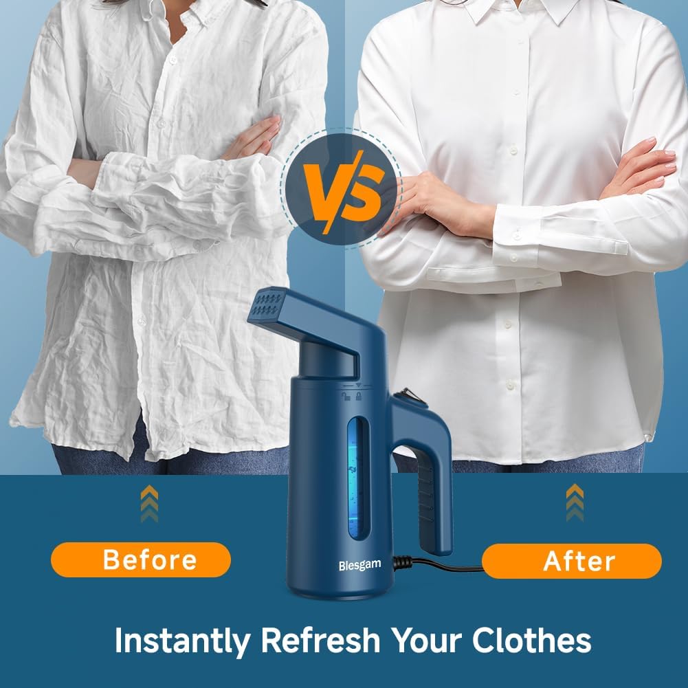 Skiennix Clothes Steamer - 700W Fast Heating with 180ML Water Tank | Ideal for Home & Office