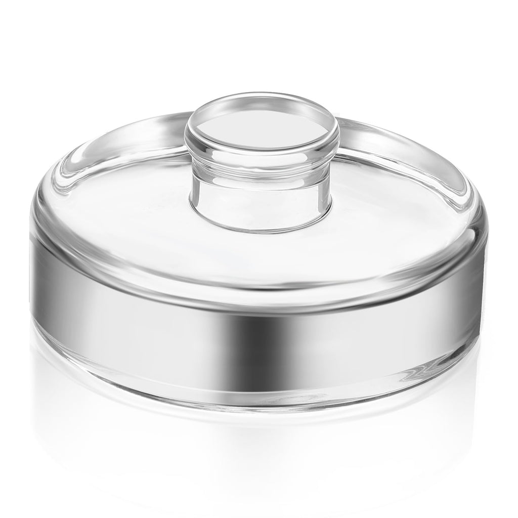 PRETYZOOM Glass Fermenting Weight for Wide Mouth Mason Jar, Heavy Glass Lid for Storage, 2.75 X 1.18 Inch, Silver