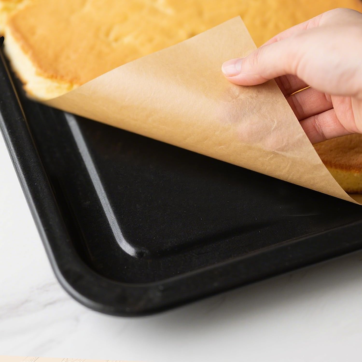 Skiennix Parchment Paper Sheets - 300 Unbleached Non-Stick Baking Sheets | 12x17 Inches for Oven & Air Fryer