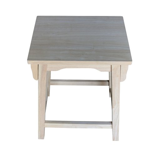 International Concepts 24-Inch Mission Counter Height Stool, Unfinished